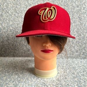 9fifty Red and Gold Hat